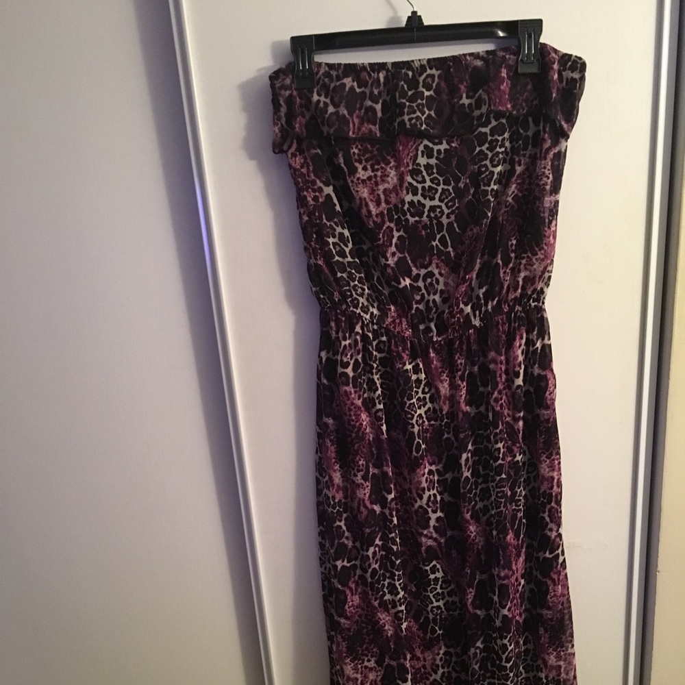 Beautiful Sleeveless Animal Print Maxi Dress